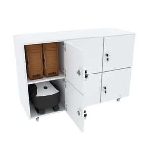 ARMÁRIO ESCANINHO 6 PORTAS COM RODINHAS M183.2021.B