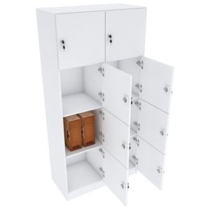 ARMÁRIO ESCANINHO 8 PORTAS CHAVE M193.2021.B ORGANIZADOR