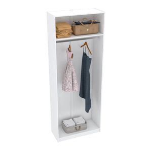 MÓDULO CLOSET 2,40A  CABIDEIRO M251.B (CLOSET, LOJA, CASA)