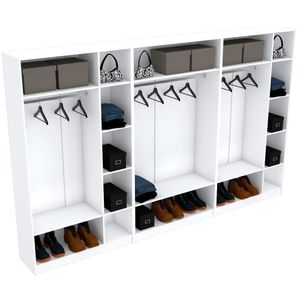 KIT CLOSET CASAL M255.2021.B (QUARTO, ORGANIZA)