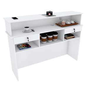 BALCÃO LOJA CAIXA M281.B 100% MDF (LOJA, ATENDIMENTO)