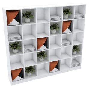 ARMÁRIO COLMÉIA 30 NICHOS 100%MDF M359.B (LOJA,CLOSET)