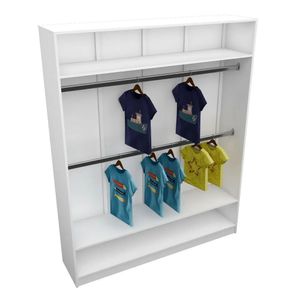 MODULO CLOSET CABIDEIRO E MALEIRO M47.2020.B 100 % MDF