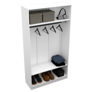 MODULO CLOSET CABIDEIRO + MALEIRO M53.2021.B 100% MDF