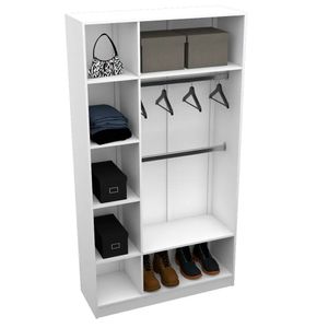 MODULO CLOSET CABIDEIRO + NICHO M54.2021.B 100% MDF