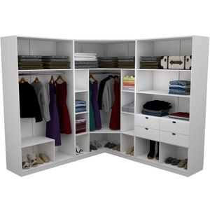 KIT CLOSET MODULAR M75.2021.B (M101,113,114) CASA QUARTO