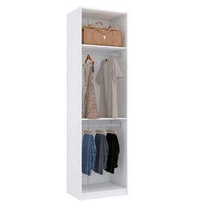 MÓDULO CLOSET CABIDEIRO DUPLO + MALEIRO M369.B (A250 X L70 X P50)