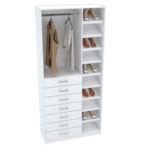 MÓDULO CLOSET 7 GAVETAS M461.B (SAPATEIRA E GAVETEIRO)