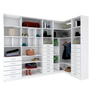 KIT CLOSET COM GAVETEIROS E CABIDEIRO A 2,40 M380.B