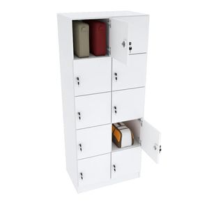 ARMÁRIO ESCANINHO 10 PORTAS CHAVE M274.B ORGANIZADOR
