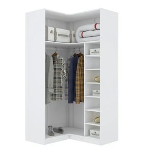 MÓDULO CLOSET CANTO A200XLX108XLY98 C/ NICHOS E CABIDEIRO M365.B