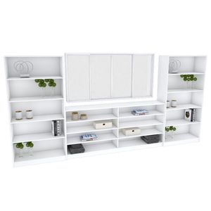 KIT CLOSET QUARTO COM JANELA M81.2021.B (CASA, QUARTO, LOJA)