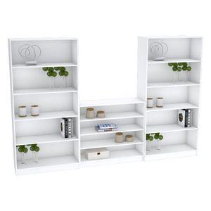 KIT CLOSET QUARTO ARMÁRIOS DE PRATELEIRAS M485.B (CASA, LOJA)
