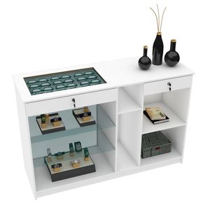 BALCÃO VITRINE EXPOSITOR 2 GAVETAS M518.B (LOJA, COMÉRCIO)