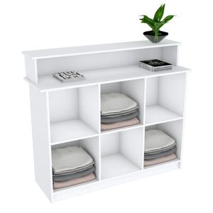BALCÃO COM NICHOS ORGANIZADOR LOJA M449.B (CAIXA, LOJA, VALET)