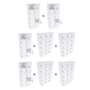 KIT ESCANINHOS GUARDA VOLUMES 100 PORTAS CHAVE M516.B