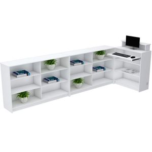BALCÃO CAIXA MODULADO EXPOSITOR M528.B (LOJA, CAIXA, COMÉRCIO)