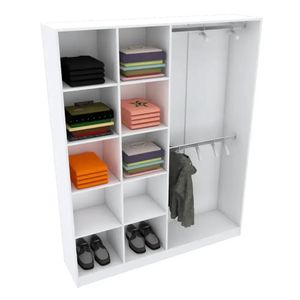 ARMÁRIO COLMÉIA 2 CABIDEIROS M44.2020.B MDF (CLOSET, LOJA)