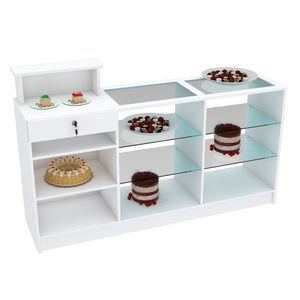 BALCÃO VITRINE TAMPO RETO M615.B (CAIXA, ATENDIMENTO)